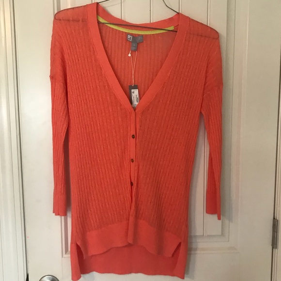 jcpenney Sweaters - JCP Cardigan Coral Sweater